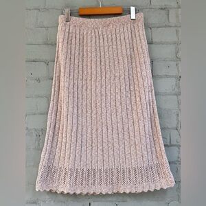 Vintage 70s Midi Knit Skirt